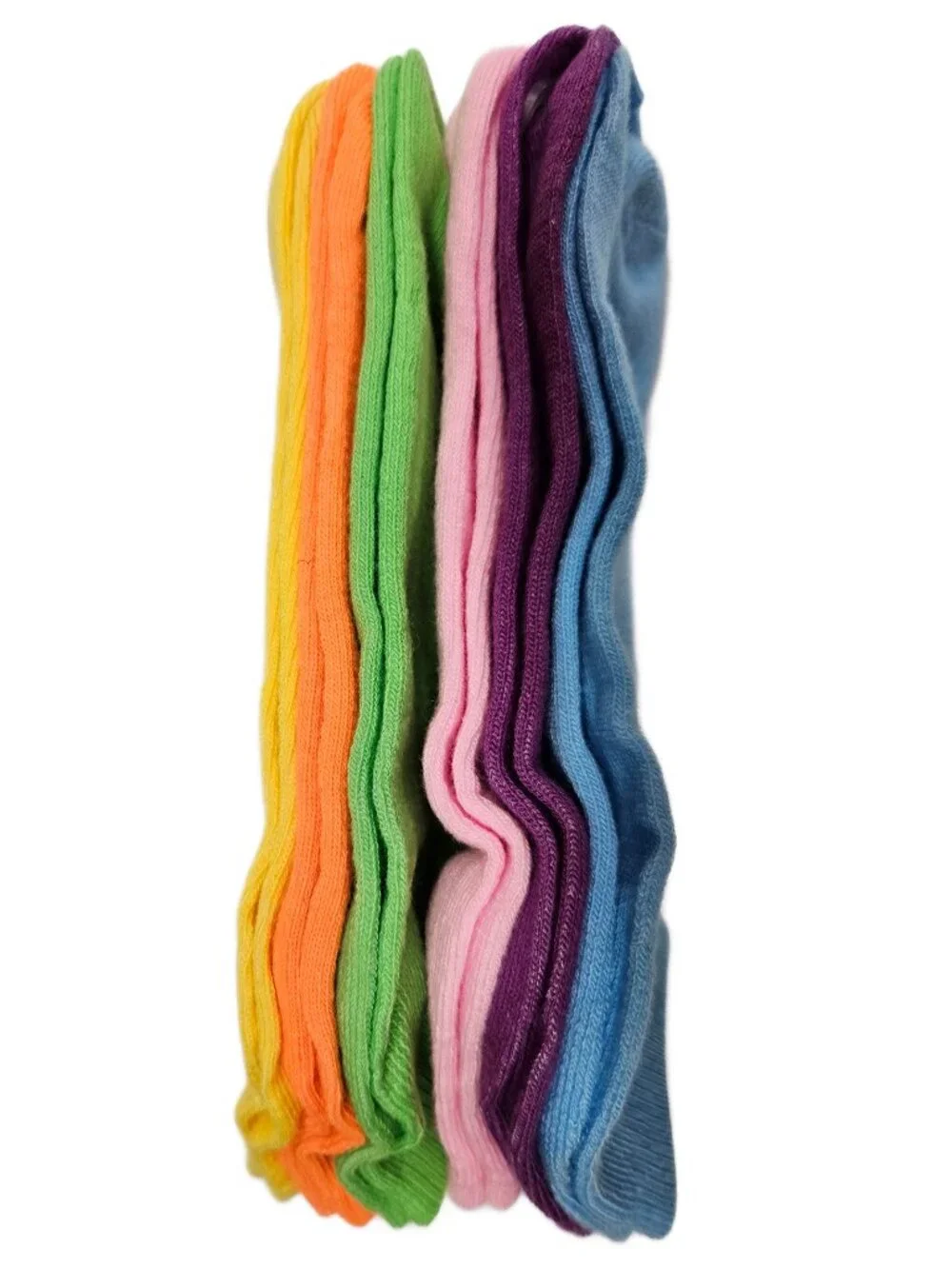 Women's Ankle Socks, Bundle of 12 Pairs, Solid Colors